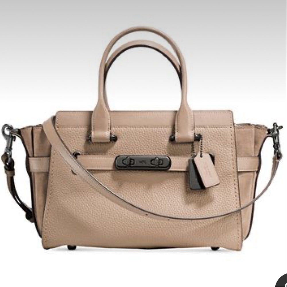 Coach Swagger 27 Cream Bag Satchel